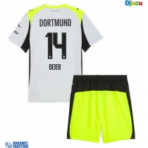 Borussia Dortmund Maximilian Beier #14 Gostujuci Dres za djecu 2025-26 Kratak Rukav (+ Kratke hlače)